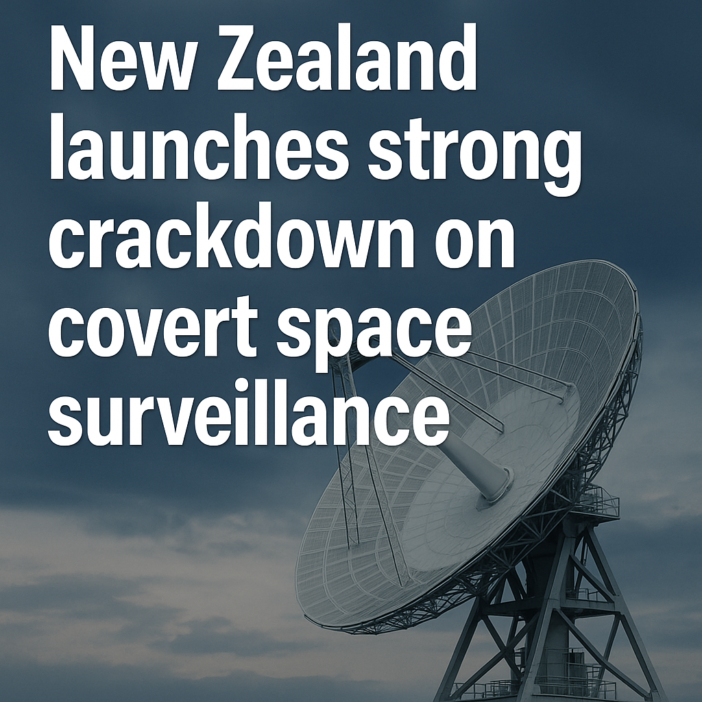 New Zealand launches decisive action against covert space surveillance