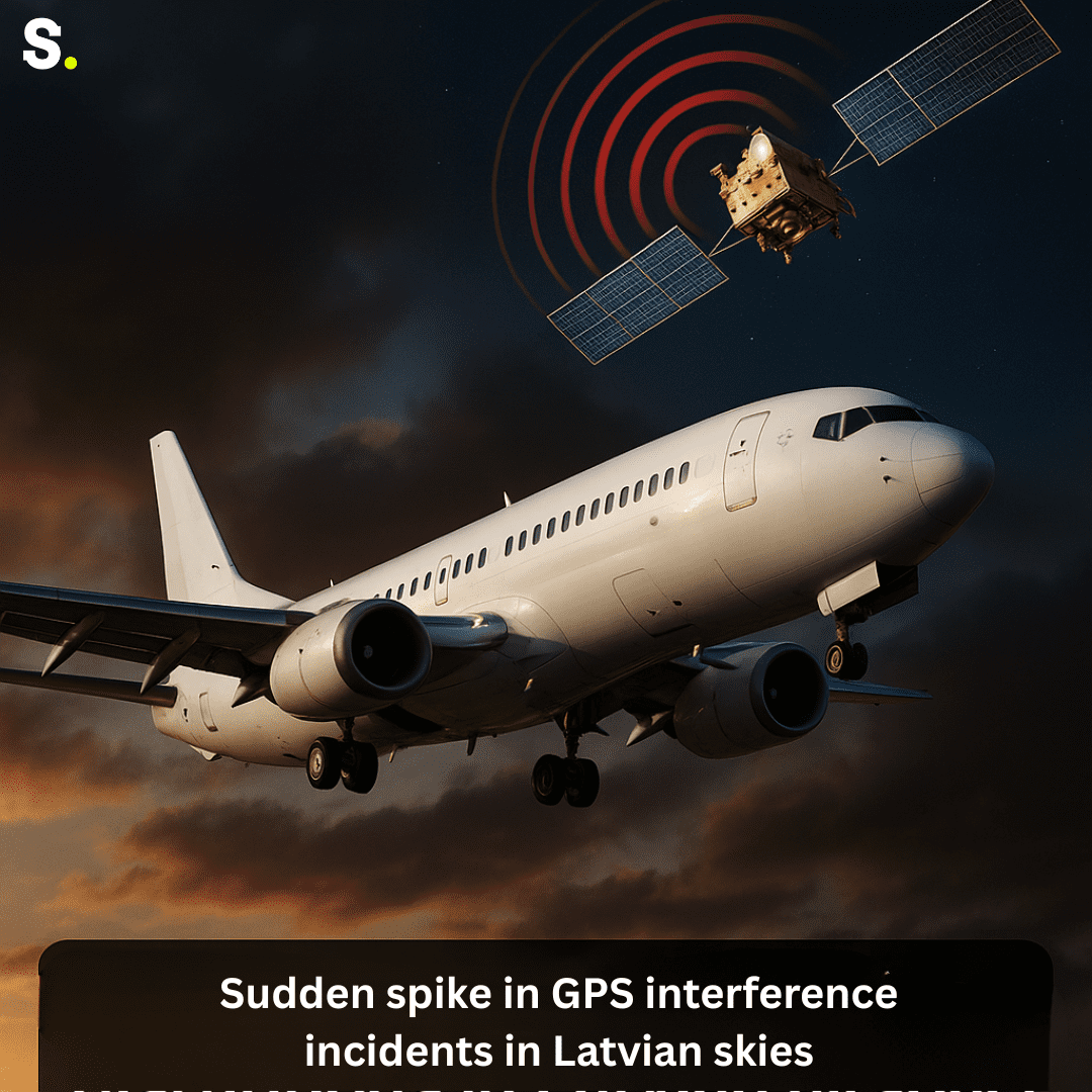 Sudden spike in GPS interference incidents in Latvian skies