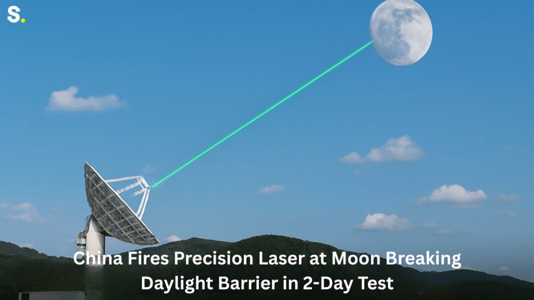 China Fires Precision Laser at Moon Breaking Daylight Barrier in 2-Day Test