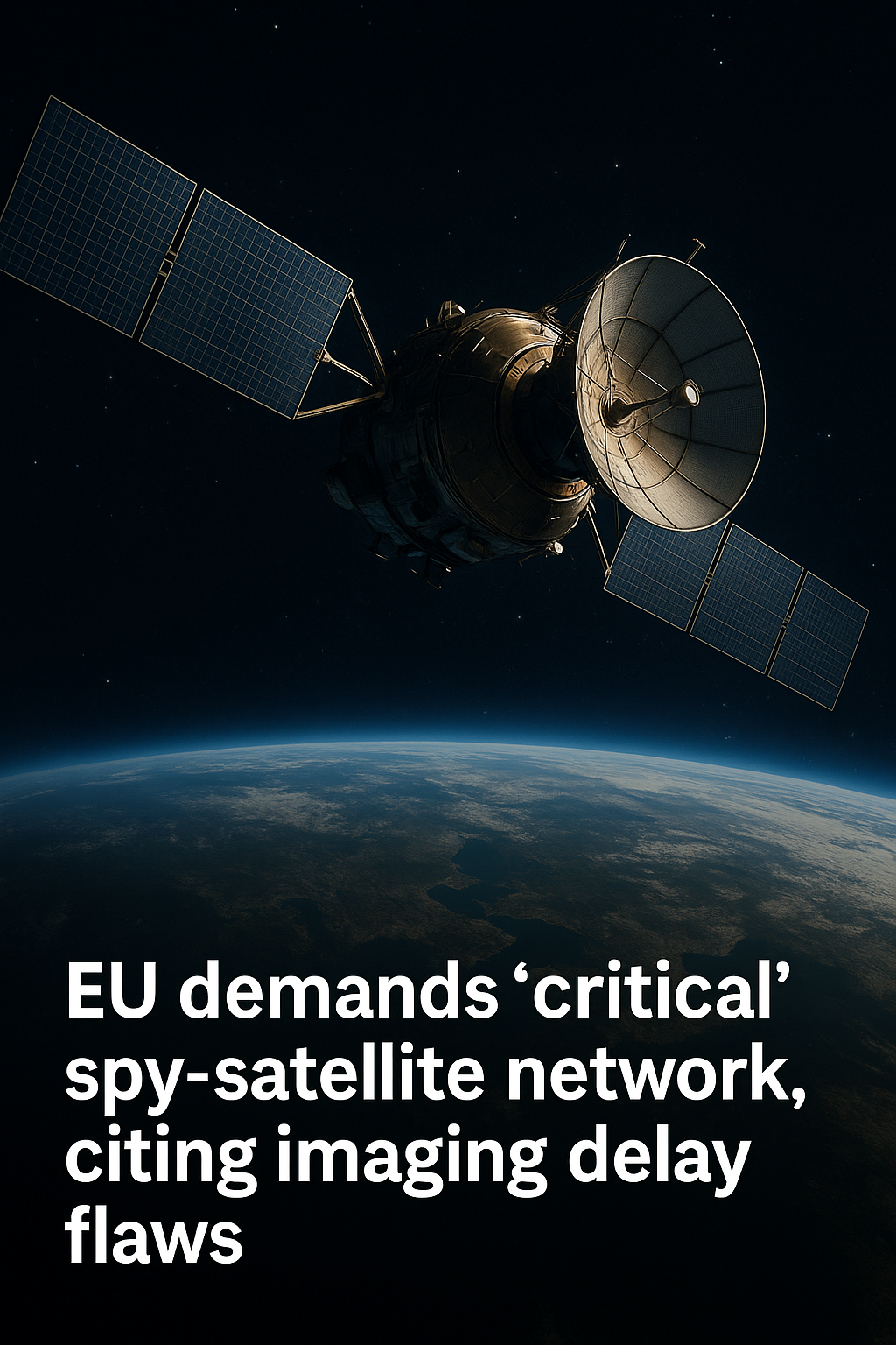 EU demands ‘critical’ and powerful spy-satellite network, citing imaging delay flaws