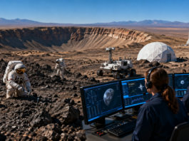 Arizona desert landscapes become a vital training ground for the next moon landing