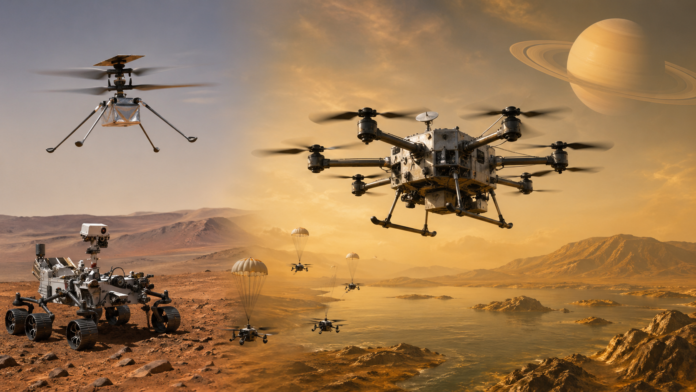 NASA builds on the success of the Mars helicopter to launch a powerful drone mission to Titan
