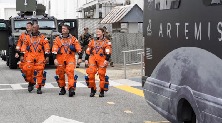 The Orion spacecraft breaks the all-time record for the farthest human journey from Earth