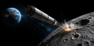 A rare lunar collision event is expected as a stray SpaceX booster closes in on the moon A rare lunar collision event is expected as a stray SpaceX booster closes in on the moon