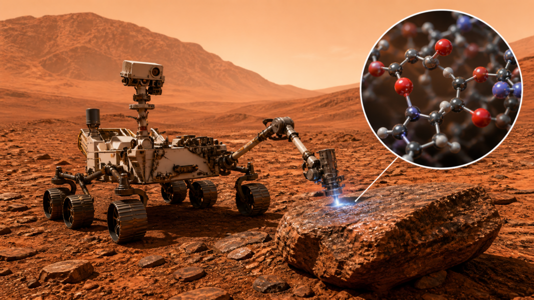 Scientists discover 21 different organic molecules preserved in an ancient Martian lakebed